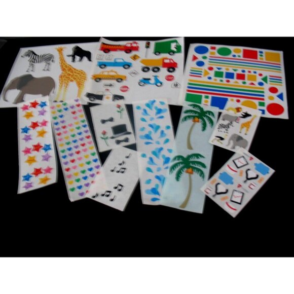 Mrs. Grossman Lot Stickers, 3 huge block, 12 modules water, zebra, circle, truck - Picture 4 of 6
